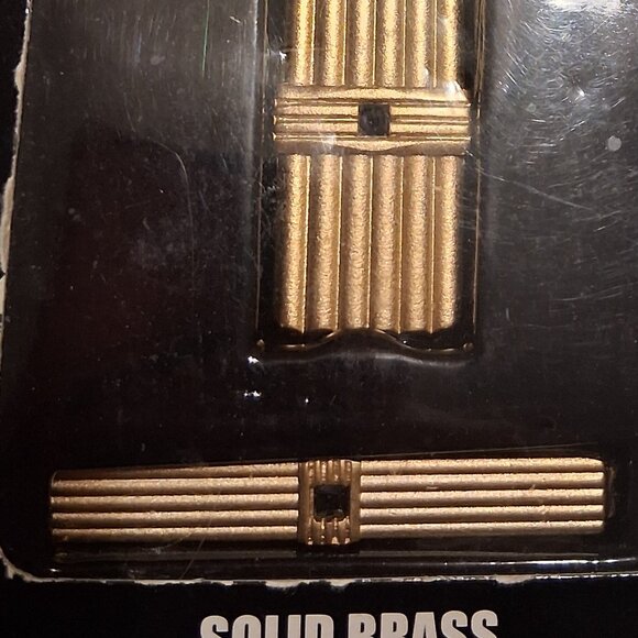 NEW BRASS MENS TIE AND MONEY CLIP - Picture 1 of 1